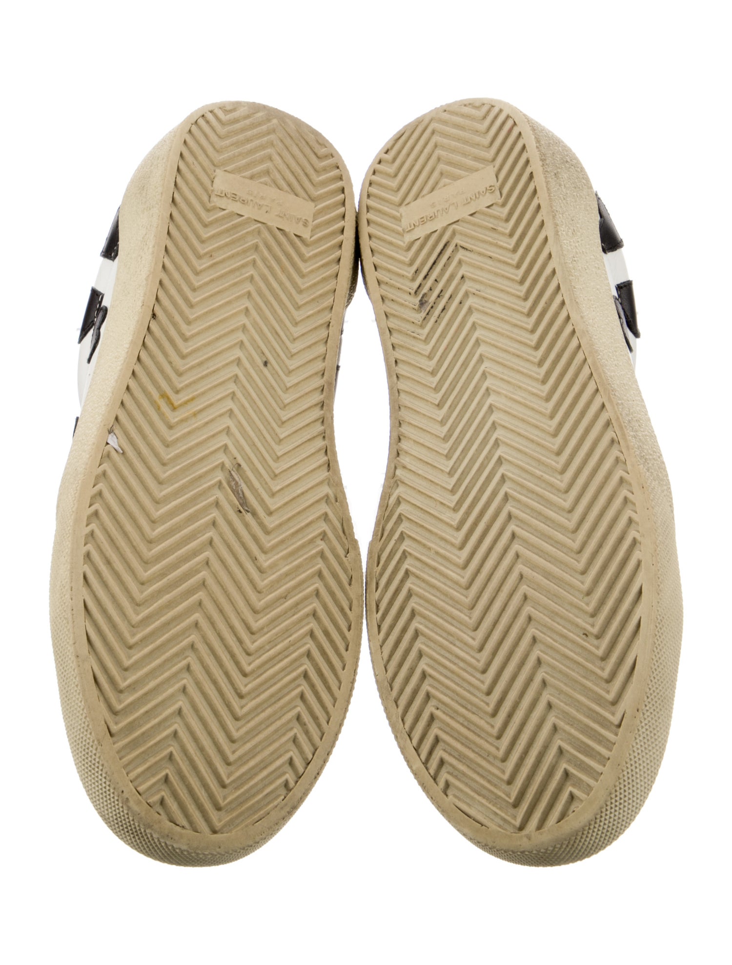 Saint Laurent Leather Printed Sneakers